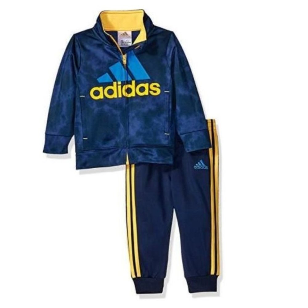 adidas Baby Boy's Tricot Jacket and Pant Set Size: 9 Months